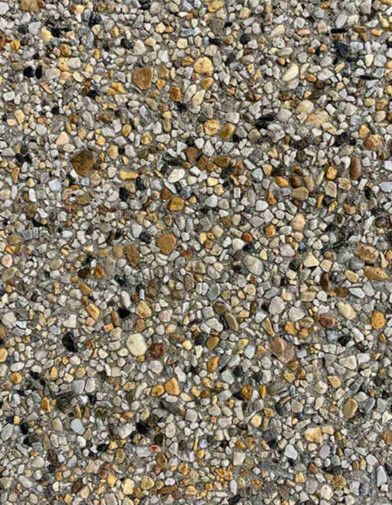 product image of finished exposed aggregate concrete