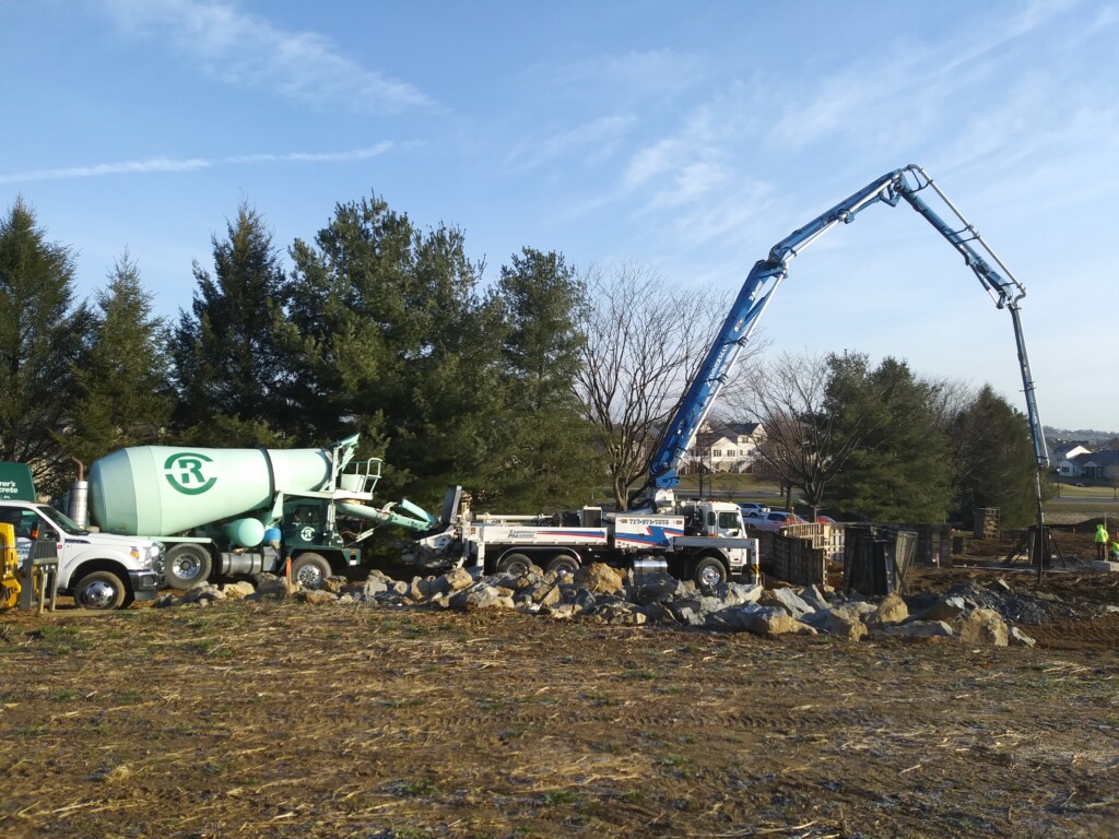 Veteran's Honor Park Pouring Concrete